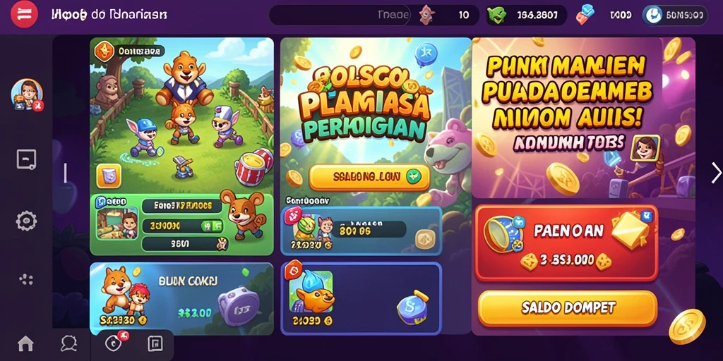 Tangkapan layar menunjukkan karakter utama di tengah petualangan yang mendebarkan.