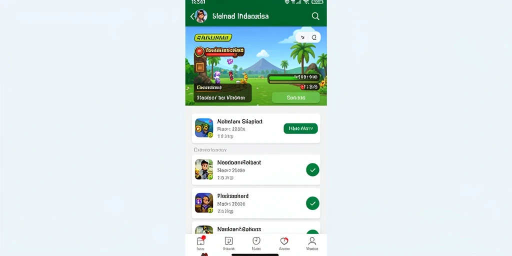 Tampilan awal game yang mengesankan dan intuitif.
